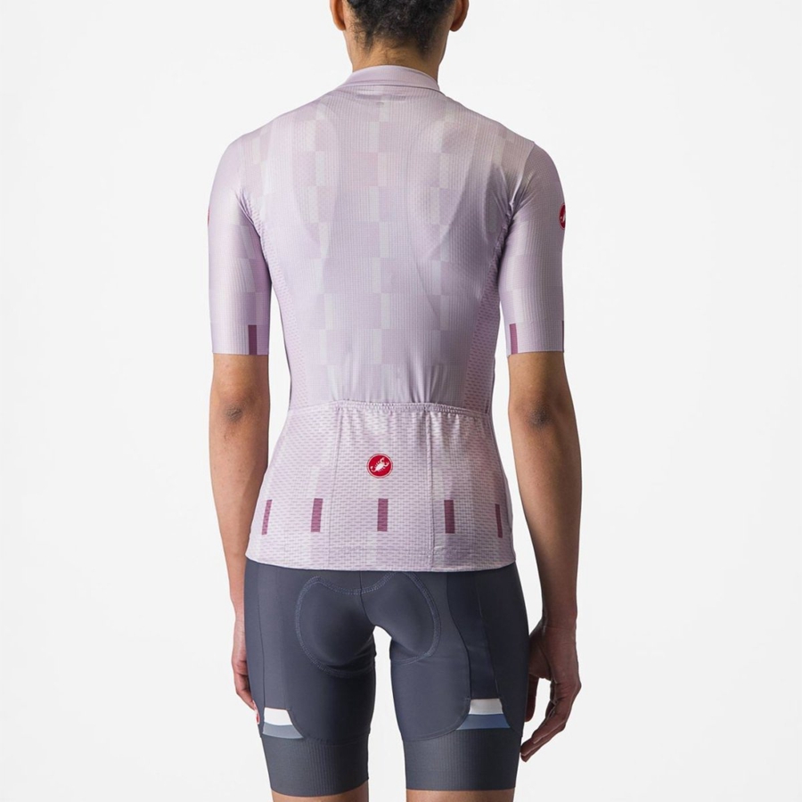 Castelli DIMENSIONE Women Jersey Purple White / Deep Purple | MNDHCI-910