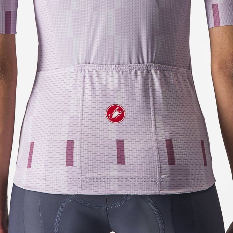 Castelli DIMENSIONE Women Jersey Purple White / Deep Purple | MNDHCI-910