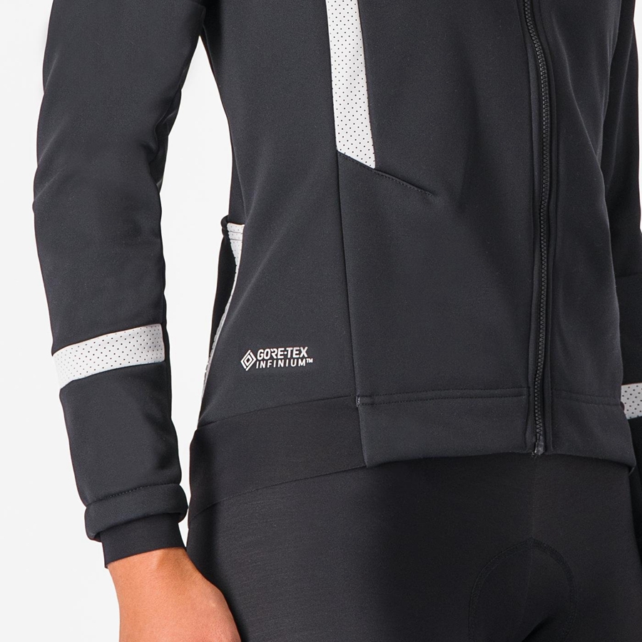 Castelli DINAMICA 2 Women Jackets Black / White | IOGTES-803