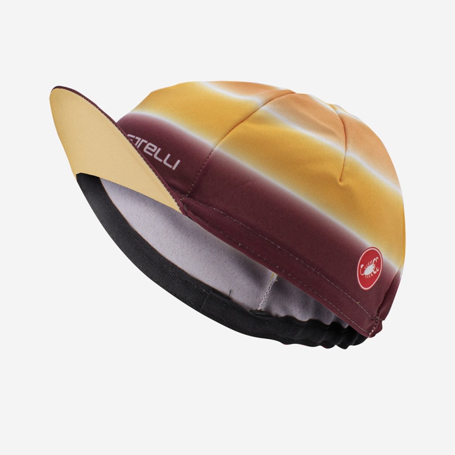 Castelli DOLCE Women Cap Brown / Burgundy | ADUKRP-087