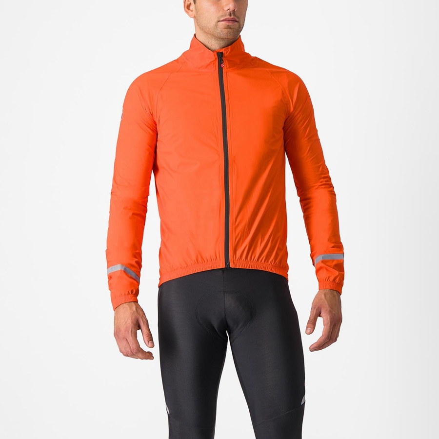 Castelli EMERGENCY 2 RAIN Men Protection Orange | BYUPRE-935