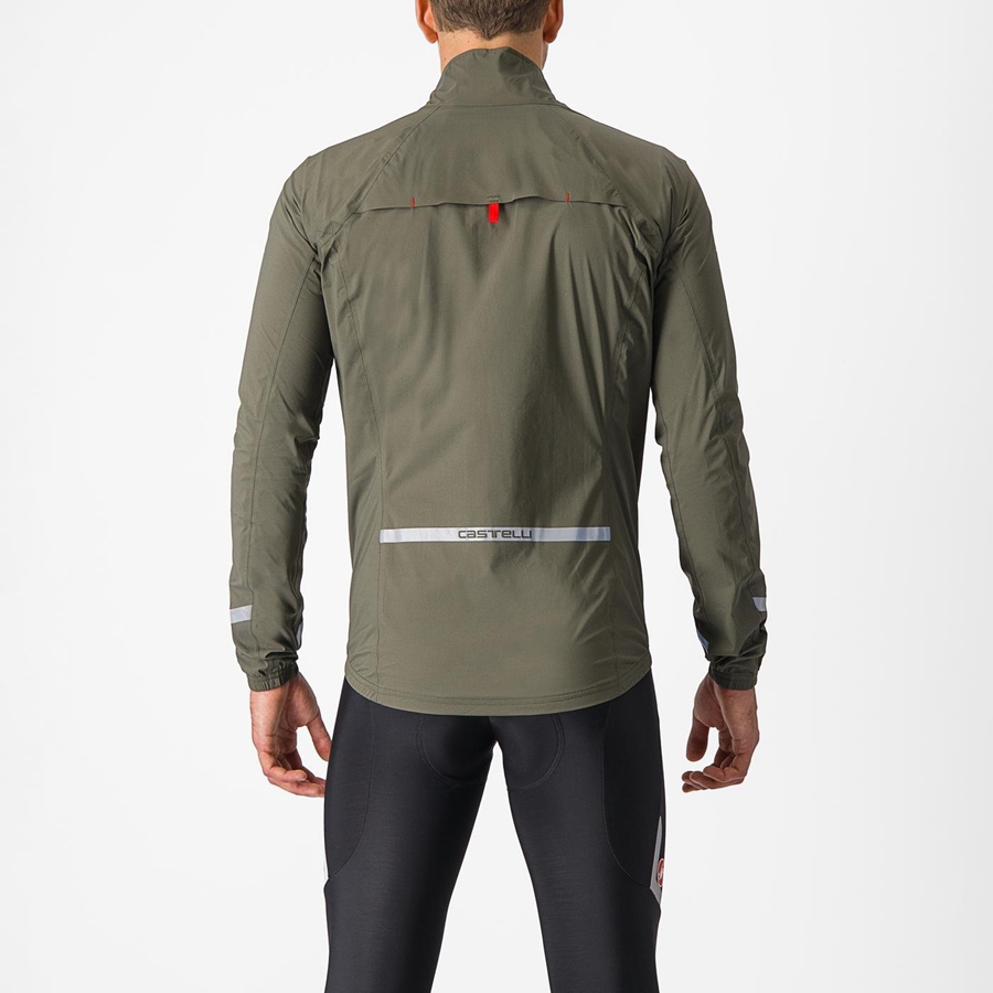 Castelli EMERGENCY 2 RAIN Men Protection Green | WTKJNY-172