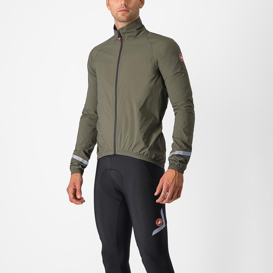 Castelli EMERGENCY 2 RAIN Men Protection Green | WTKJNY-172