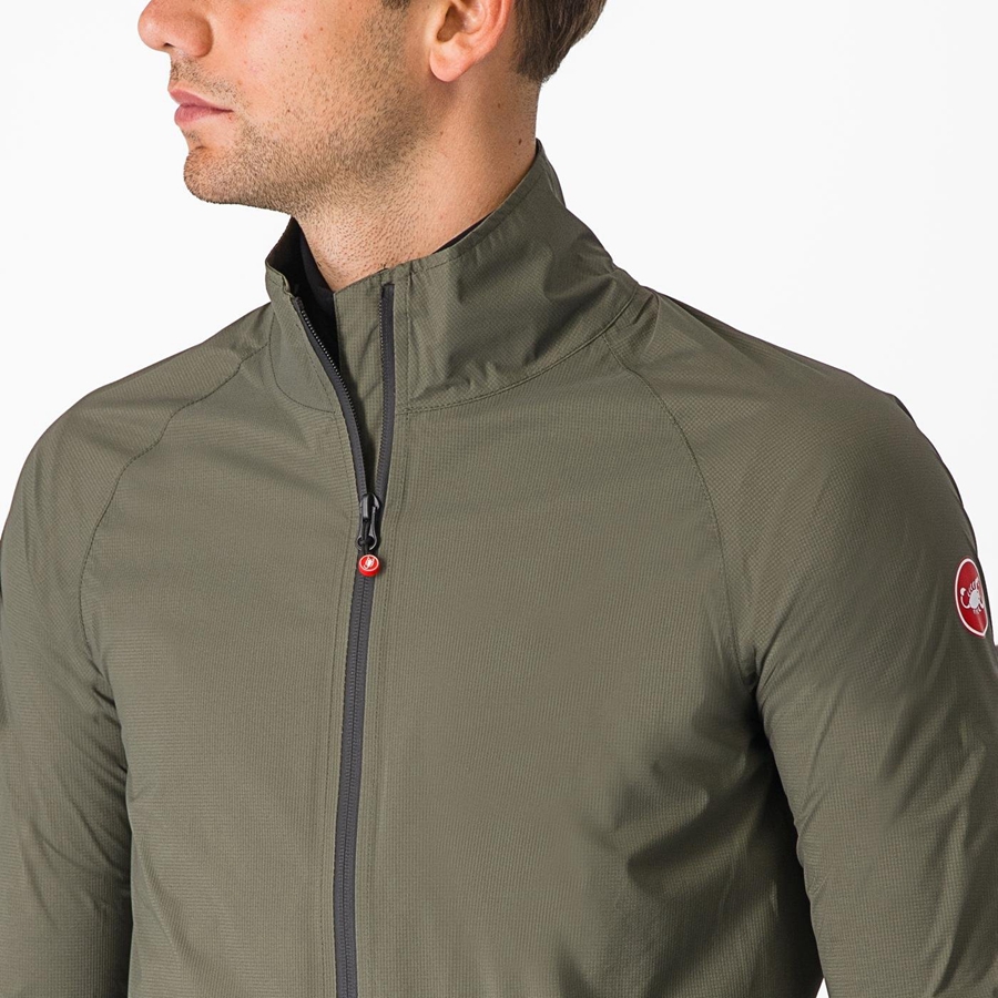 Castelli EMERGENCY 2 RAIN Men Protection Green | WTKJNY-172