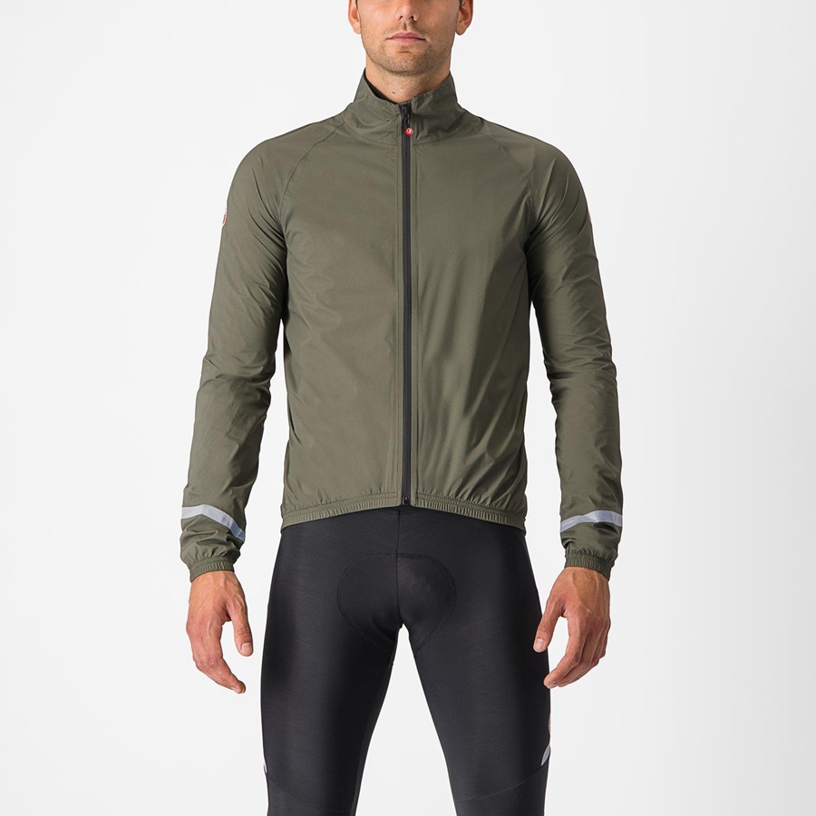 Castelli EMERGENCY 2 RAIN Men Protection Green | WTKJNY-172