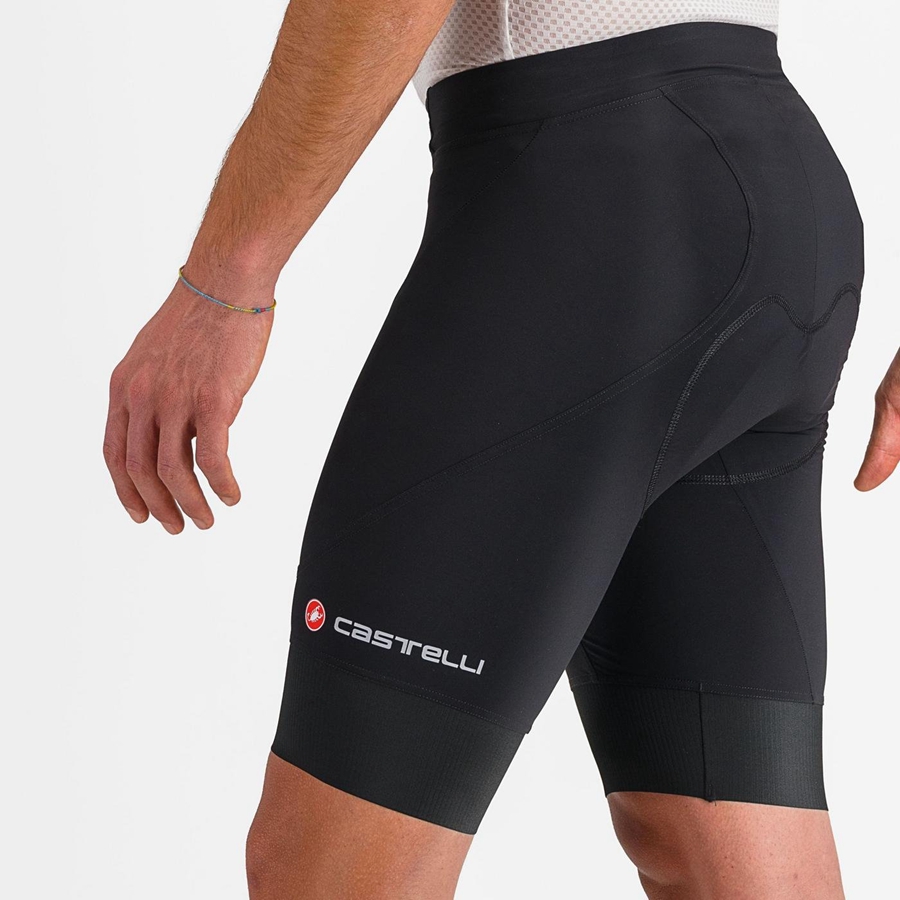 Castelli ENDURANCE 3 Men Shorts Black | SHXQYM-741