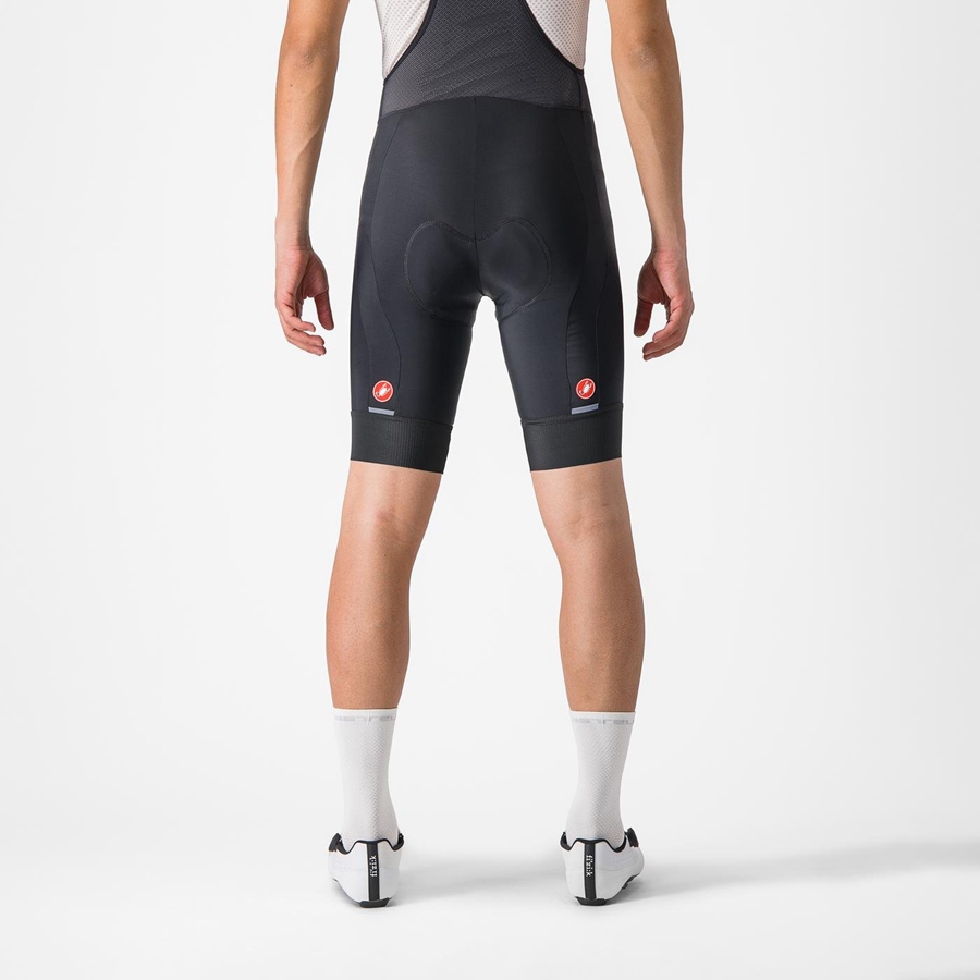 Castelli ENTRATA 2 Men Bib Shorts Black | YJWRTI-540