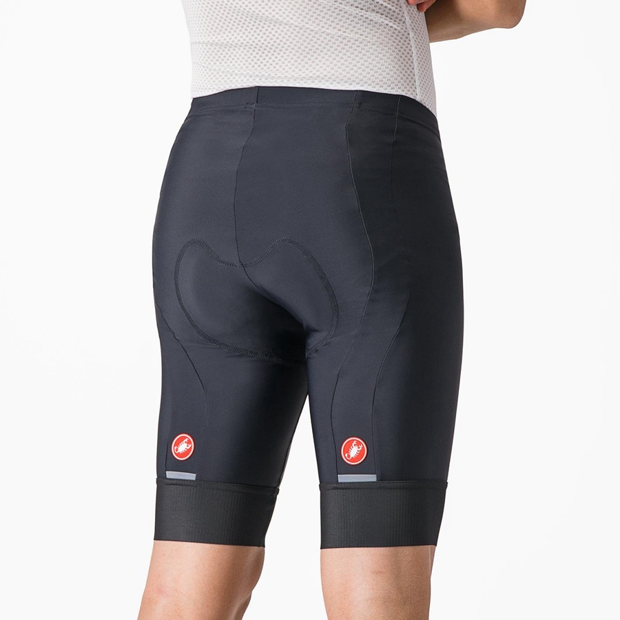 Castelli ENTRATA 2 Men Shorts Black | ZEBHWF-487