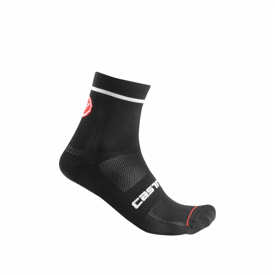 Castelli ENTRATA 9 Men Socks Black | GVDEPA-270