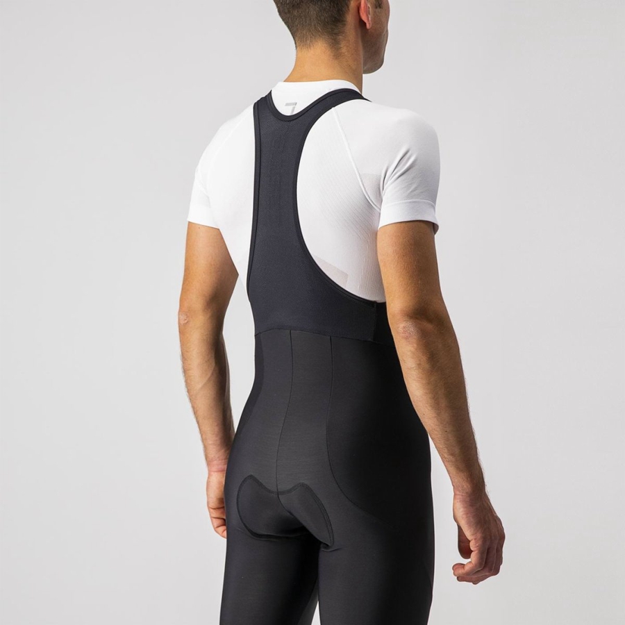 Castelli ENTRATA Men Bib Tights Black | MAZINX-148