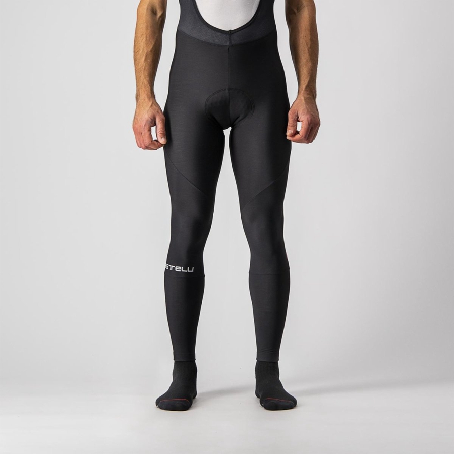 Castelli ENTRATA Men Bib Tights Black | MAZINX-148