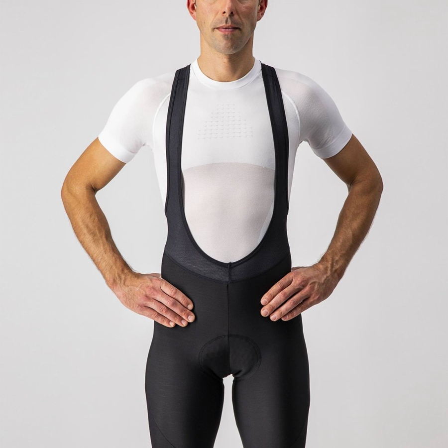 Castelli ENTRATA Men Bib Tights Black | MAZINX-148