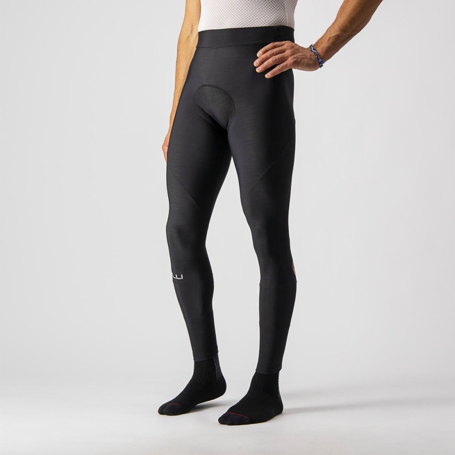 Castelli ENTRATA Men Leggings Black | JHGNLX-678