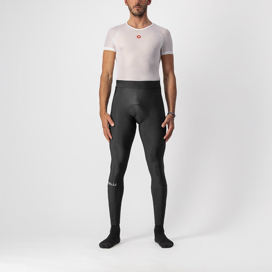 Castelli ENTRATA Men Leggings Black | JHGNLX-678