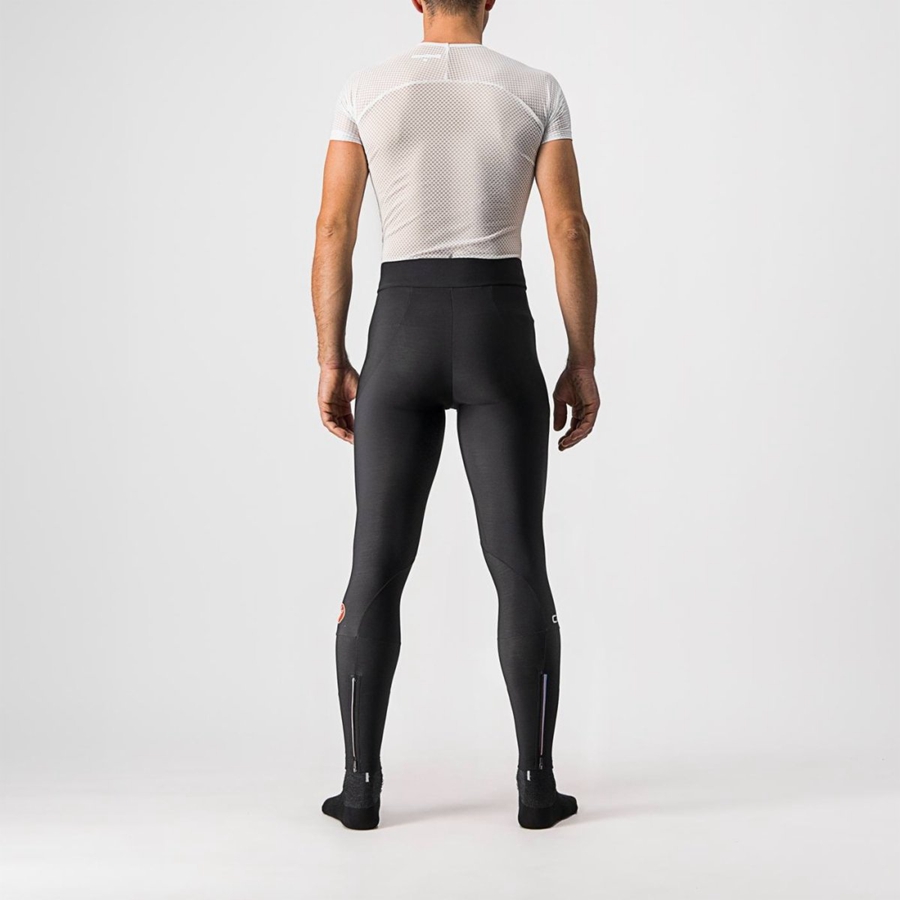 Castelli ENTRATA NO PAD Men Leggings Black | HZABDR-842