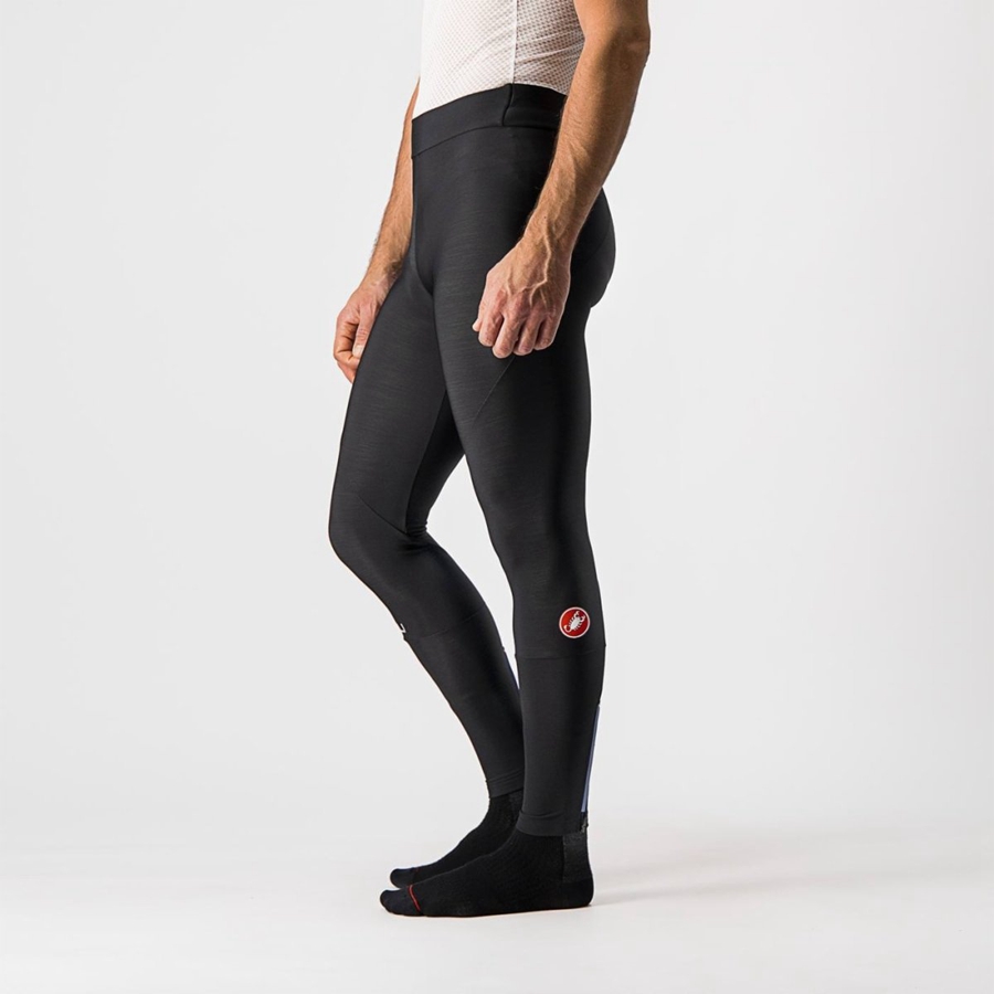 Castelli ENTRATA NO PAD Men Leggings Black | HZABDR-842