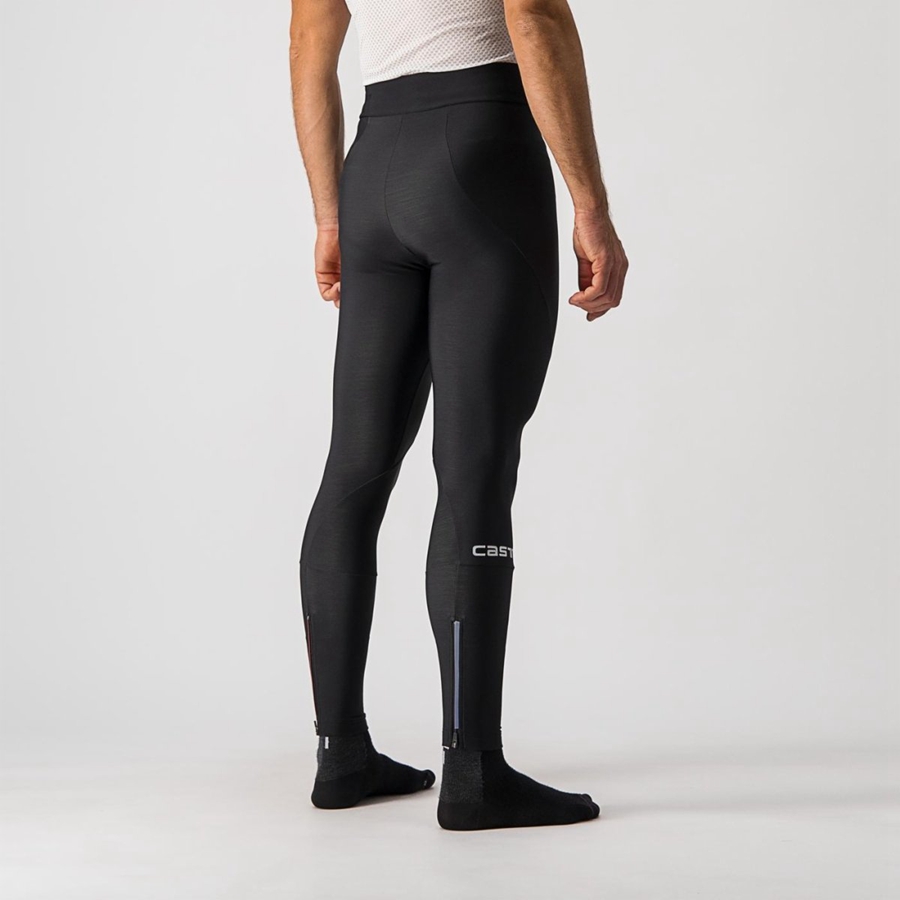 Castelli ENTRATA NO PAD Men Leggings Black | HZABDR-842