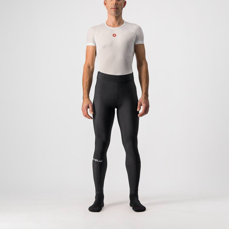 Castelli ENTRATA NO PAD Men Leggings Black | HZABDR-842