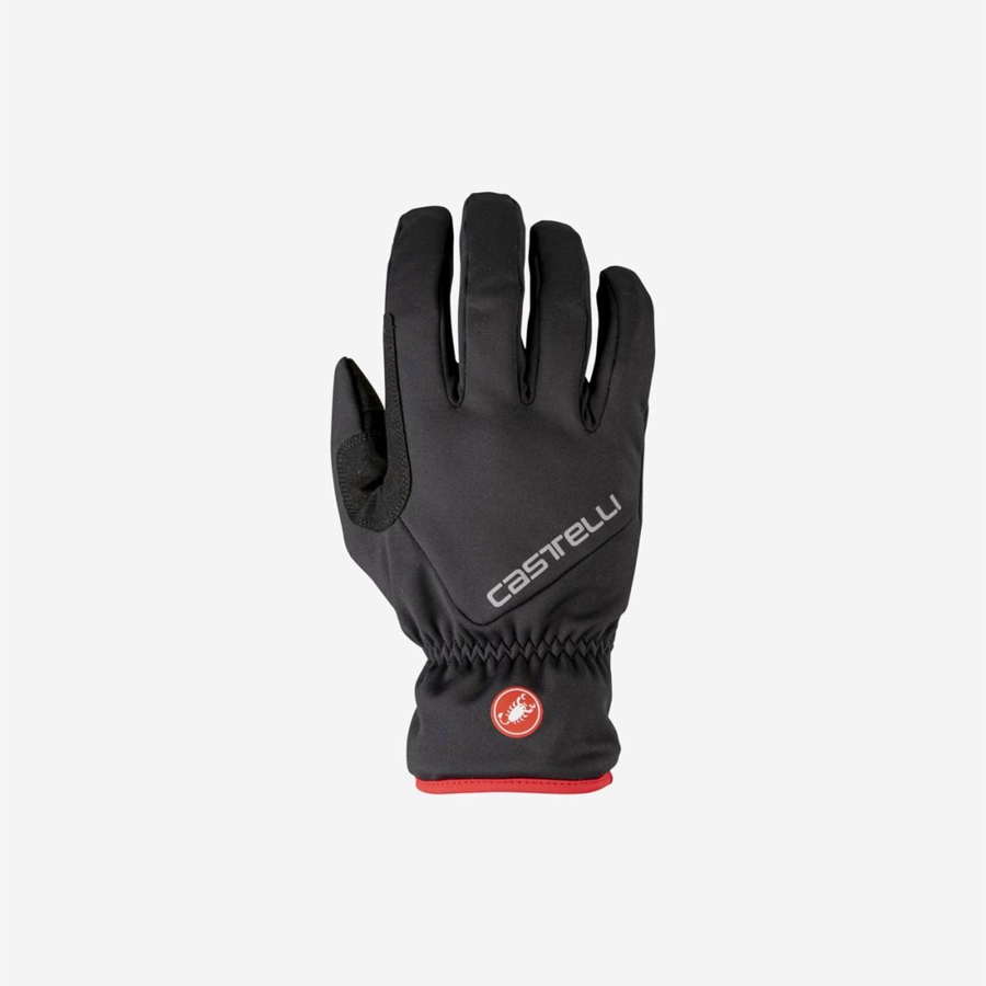 Castelli ENTRATA THERMAL Men Gloves Black | YEZUGA-972