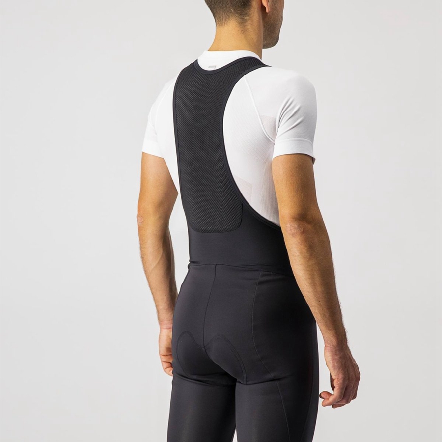 Castelli ENTRATA WIND Men Bib Tights Black | HONPAS-569