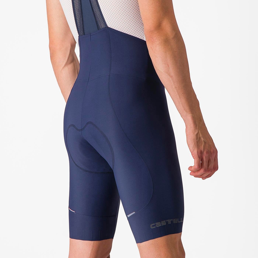 Castelli ESPRESSO Men Bib Shorts Blue | GZLFYR-586