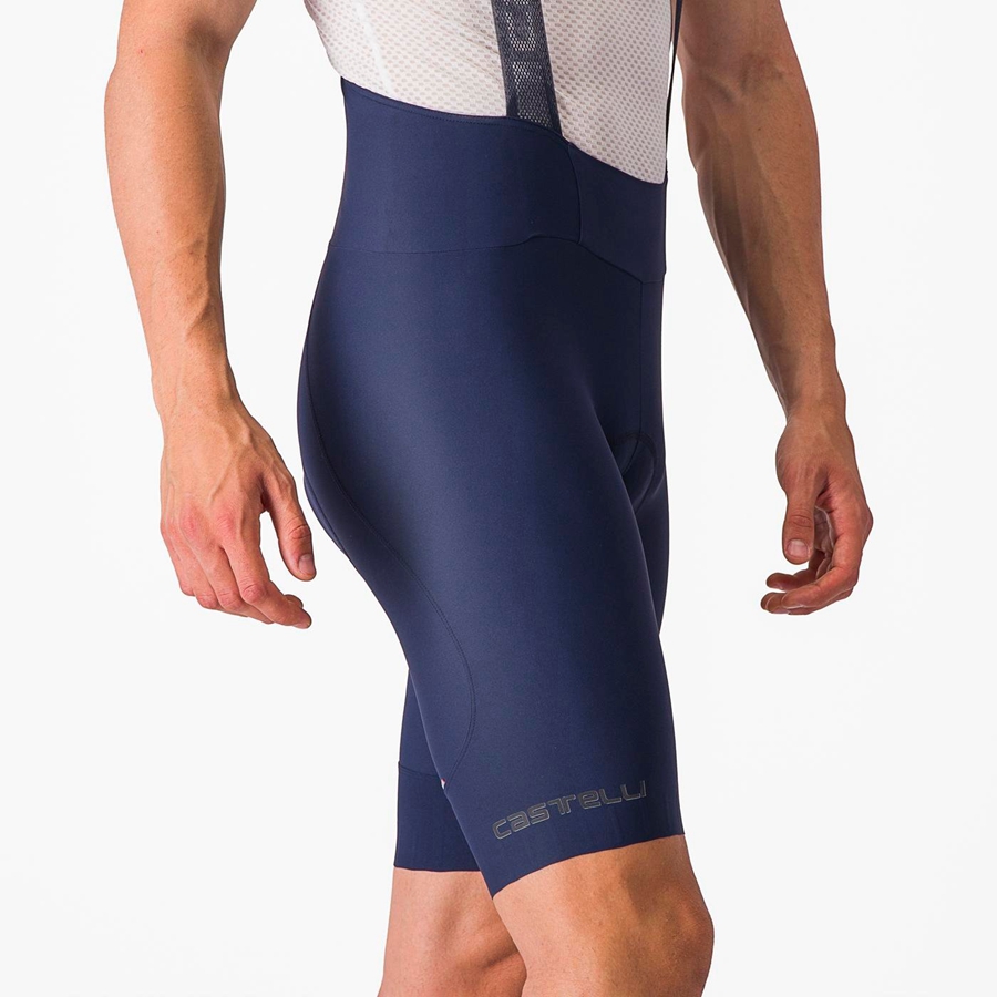 Castelli ESPRESSO Men Bib Shorts Blue | GZLFYR-586