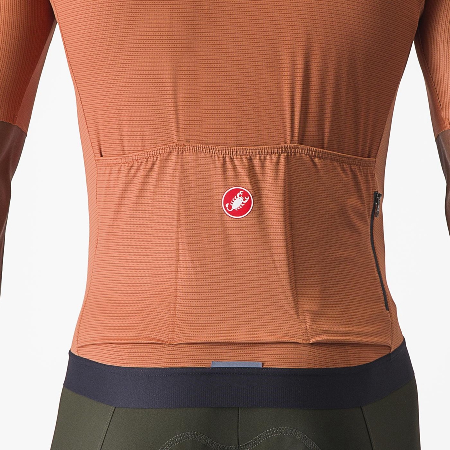 Castelli ESPRESSO Men Jersey Beige / Dark Grey | HPWQXD-814