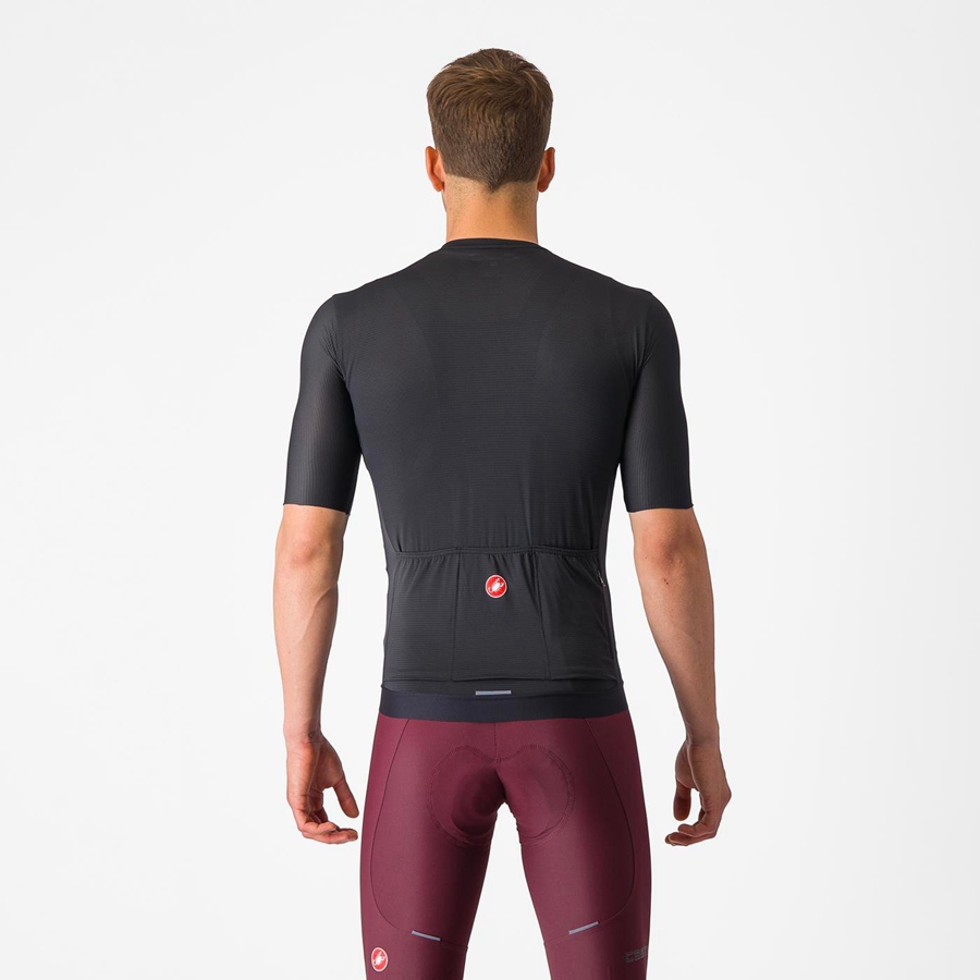 Castelli ESPRESSO Men Jersey Black / Dark Grey | MJXZSN-502