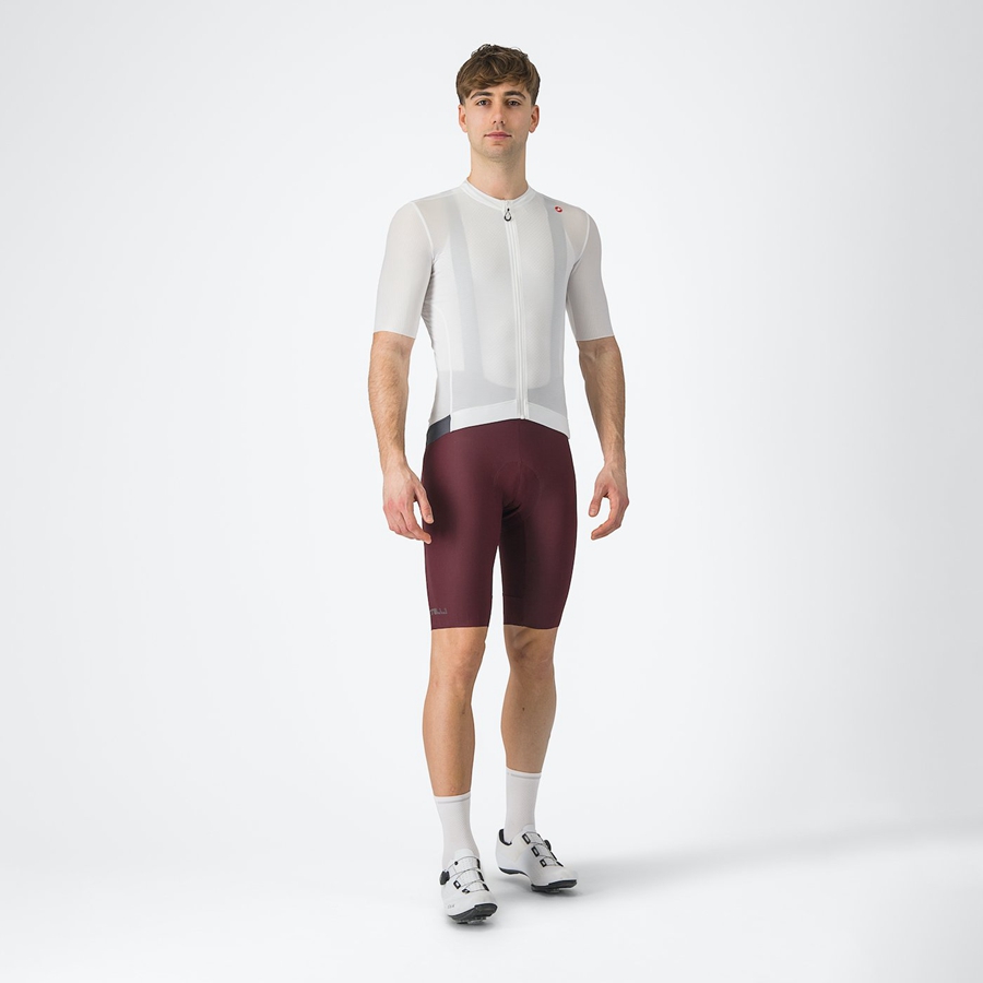 Castelli ESPRESSO Men Jersey White / Dark Grey | UIAKHO-210