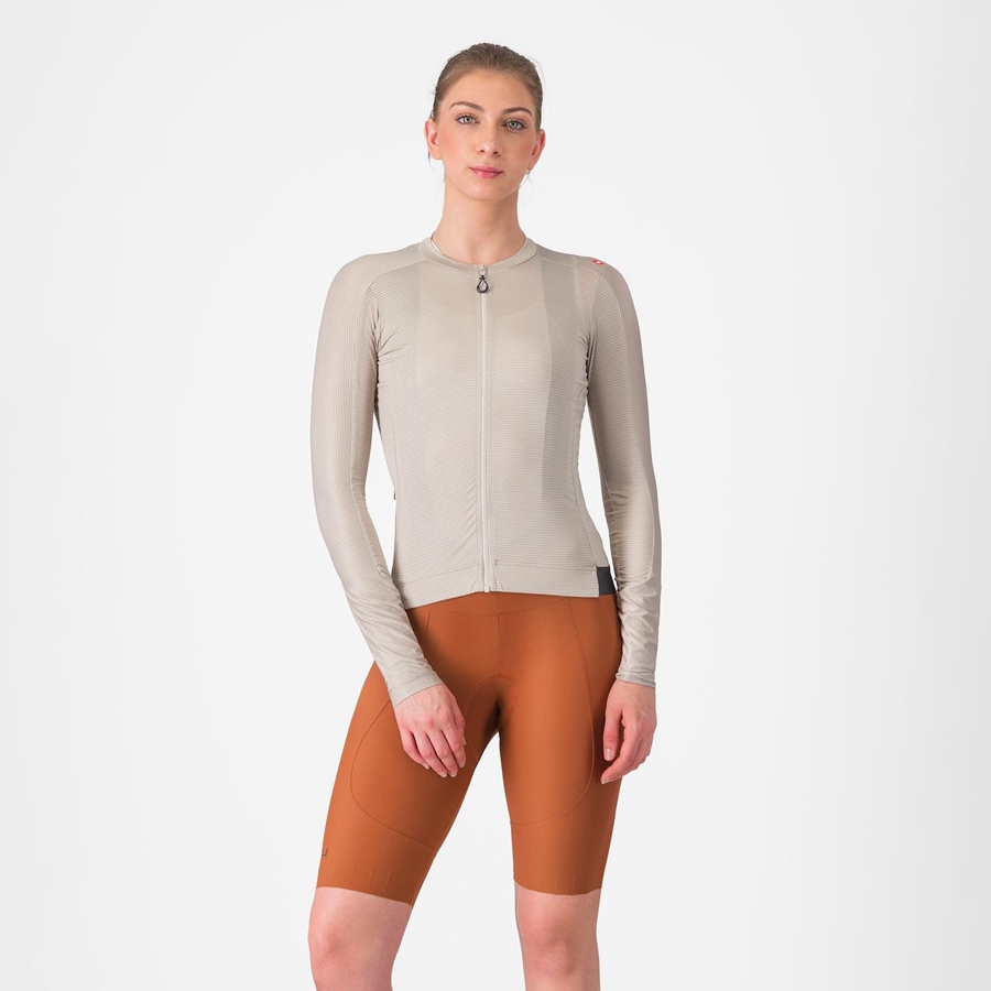 Castelli ESPRESSO W DT Women Bib Shorts Beige | UOZBLR-076