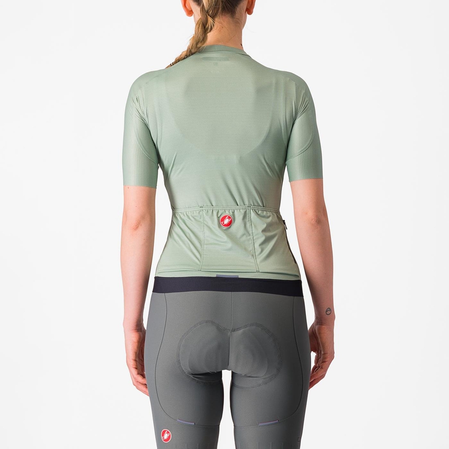 Castelli ESPRESSO W Women Jersey Green / Deep Green | YOEMCR-570