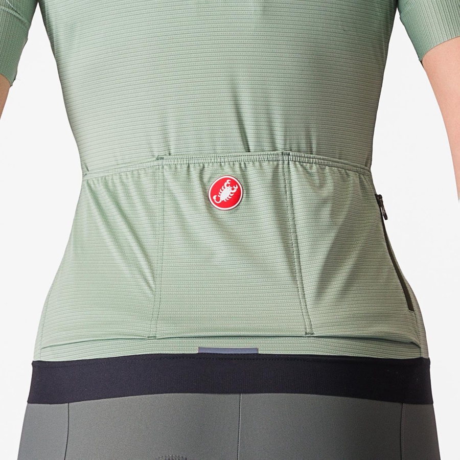 Castelli ESPRESSO W Women Jersey Green / Deep Green | YOEMCR-570