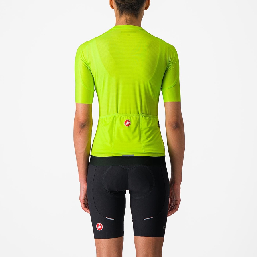 Castelli ESPRESSO W Women Jersey Light Green / Deep Green | NQBGDI-564