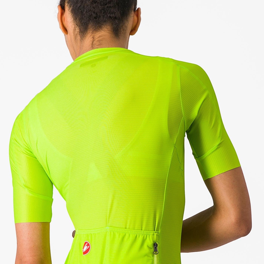 Castelli ESPRESSO W Women Jersey Light Green / Deep Green | NQBGDI-564