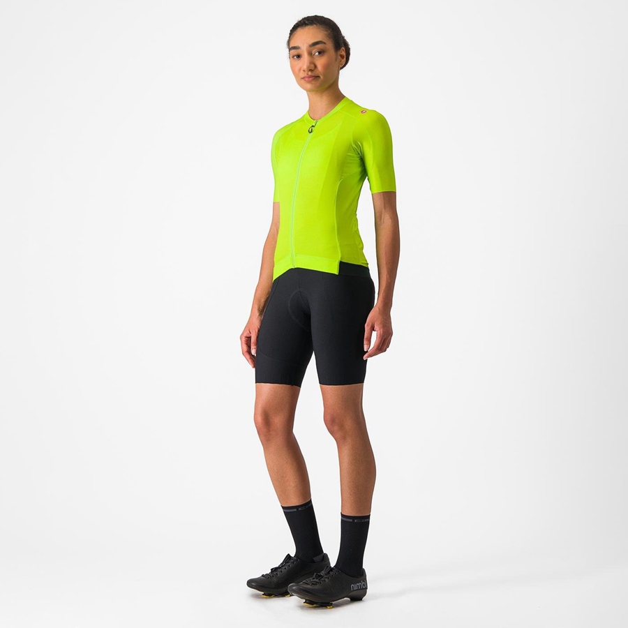 Castelli ESPRESSO W Women Jersey Light Green / Deep Green | NQBGDI-564