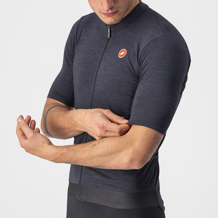 Castelli ESSENZA Men Jersey Black | EGZDIF-310