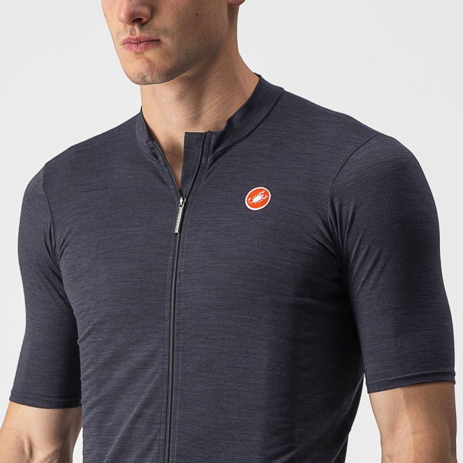 Castelli ESSENZA Men Jersey Black | EGZDIF-310