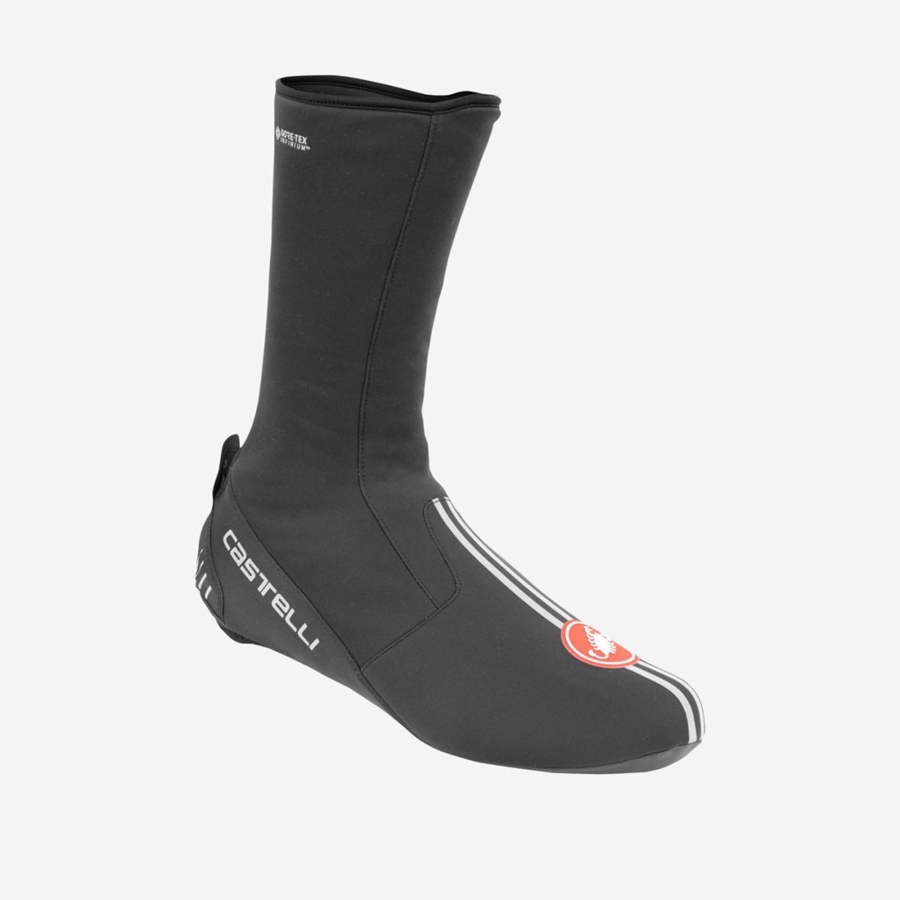 Castelli ESTREMO Women Shoecovers Black | PHOLEV-526