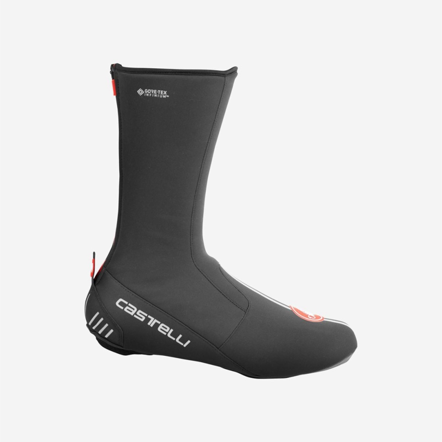 Castelli ESTREMO Women Shoecovers Black | PHOLEV-526