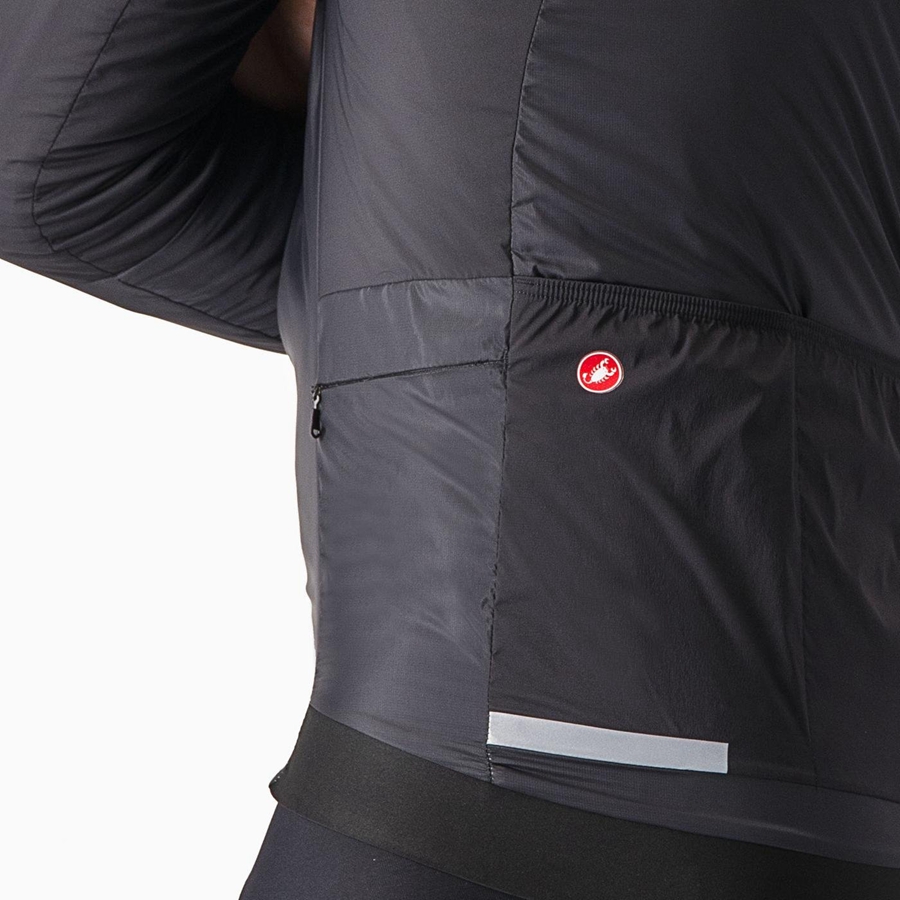 Castelli FLY THERMAL Men Jackets Black | UZSVML-429