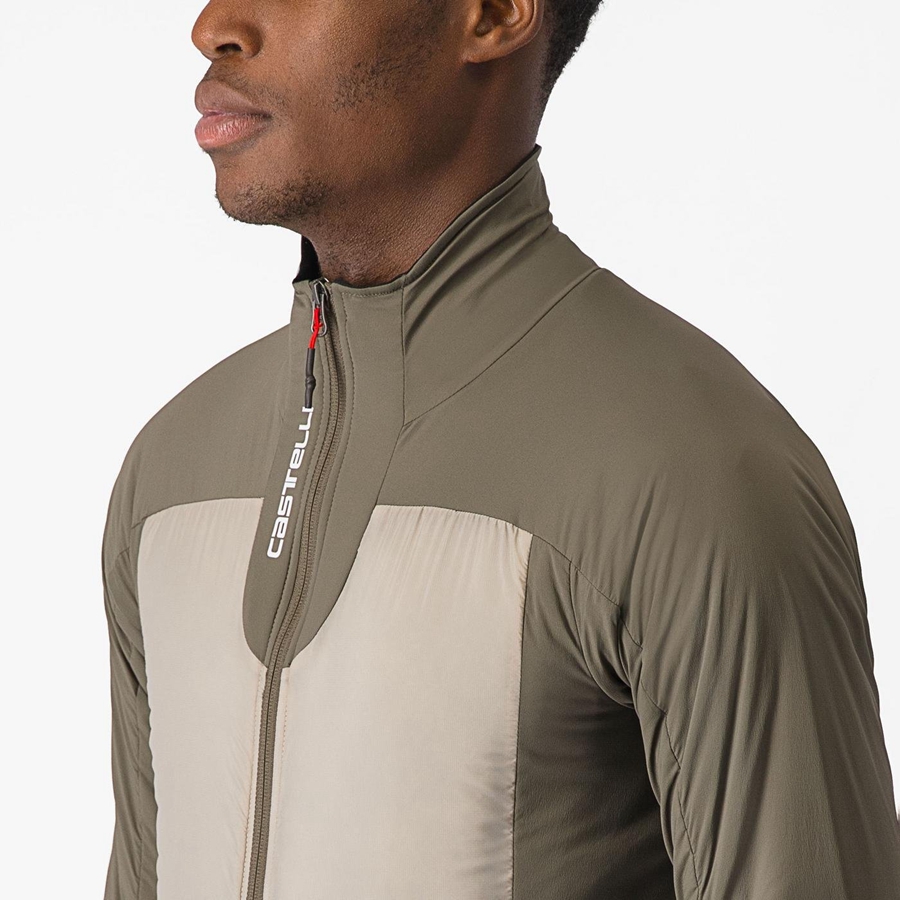 Castelli FLY THERMAL Men Jackets Green | EZLGCY-682