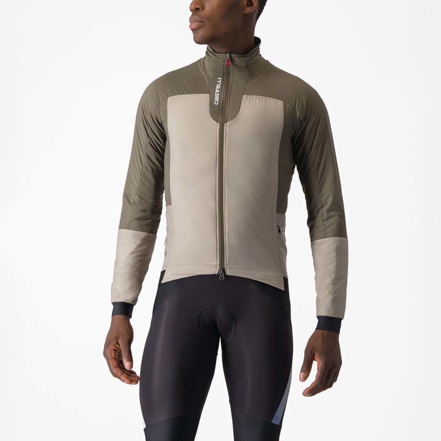 Castelli FLY THERMAL Men Jackets Green | EZLGCY-682