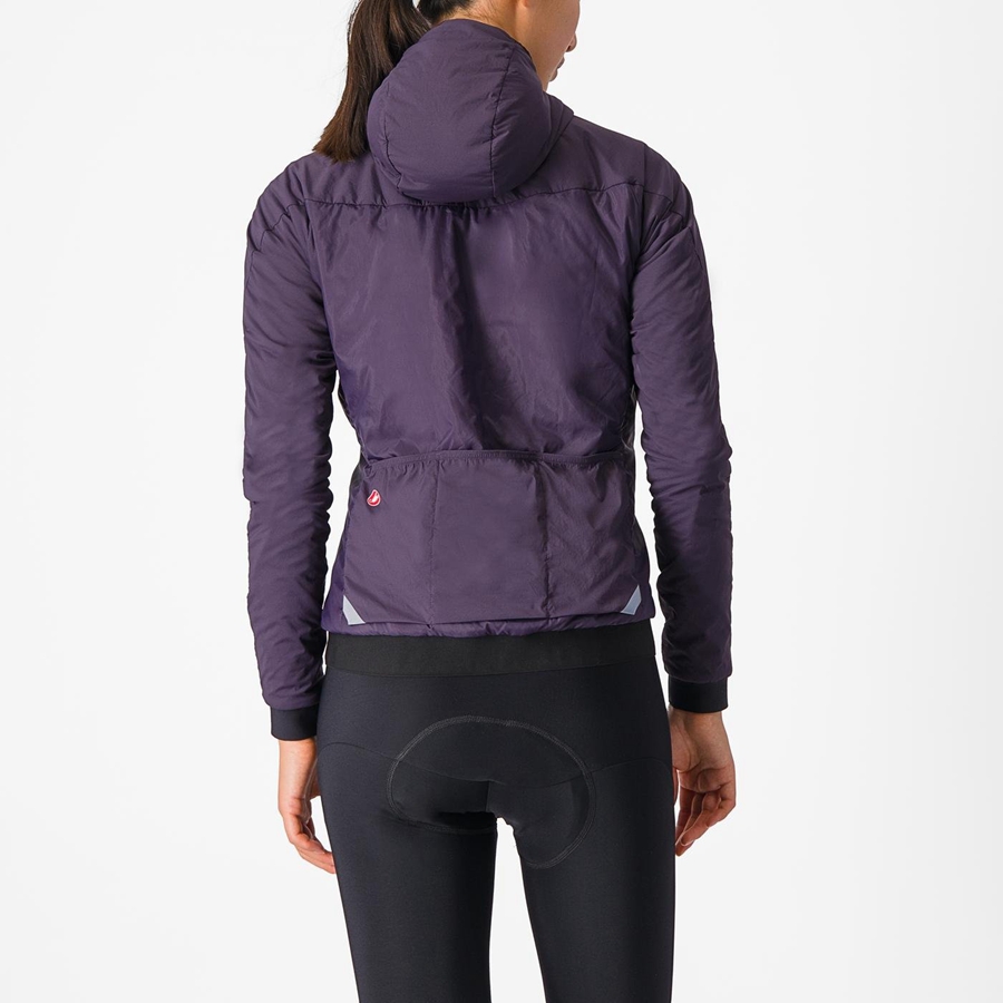 Castelli FLY THERMAL W Women Jackets Purple | RYNZMP-715