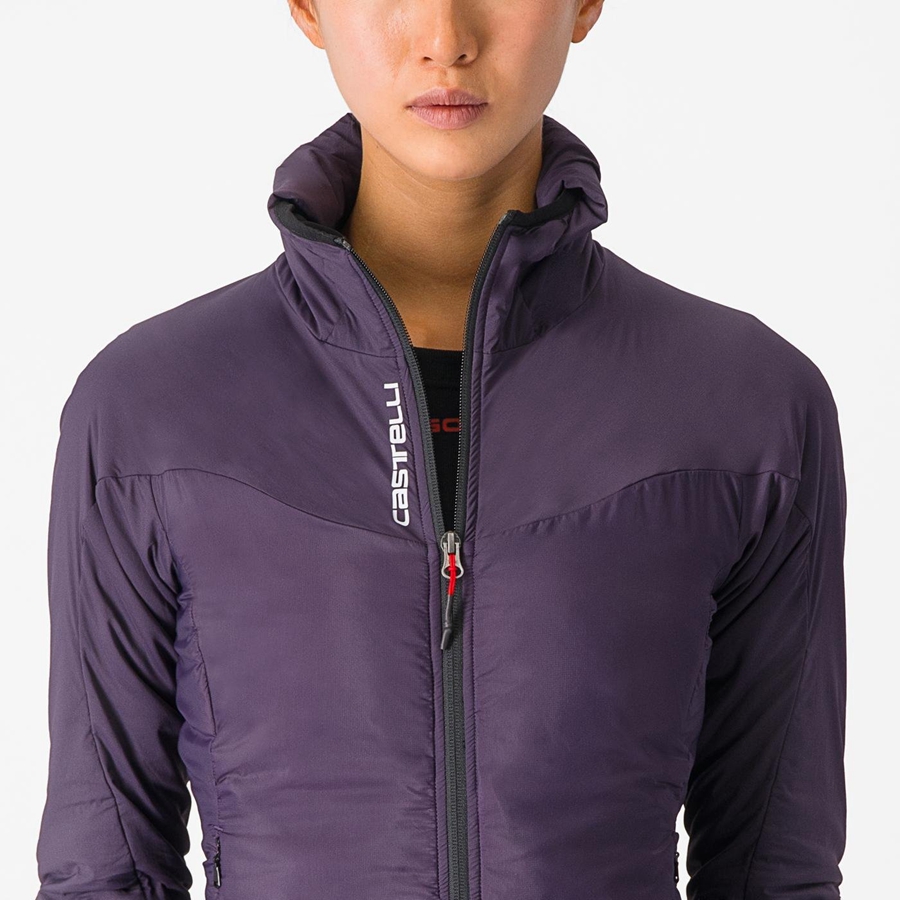 Castelli FLY THERMAL W Women Jackets Purple | RYNZMP-715