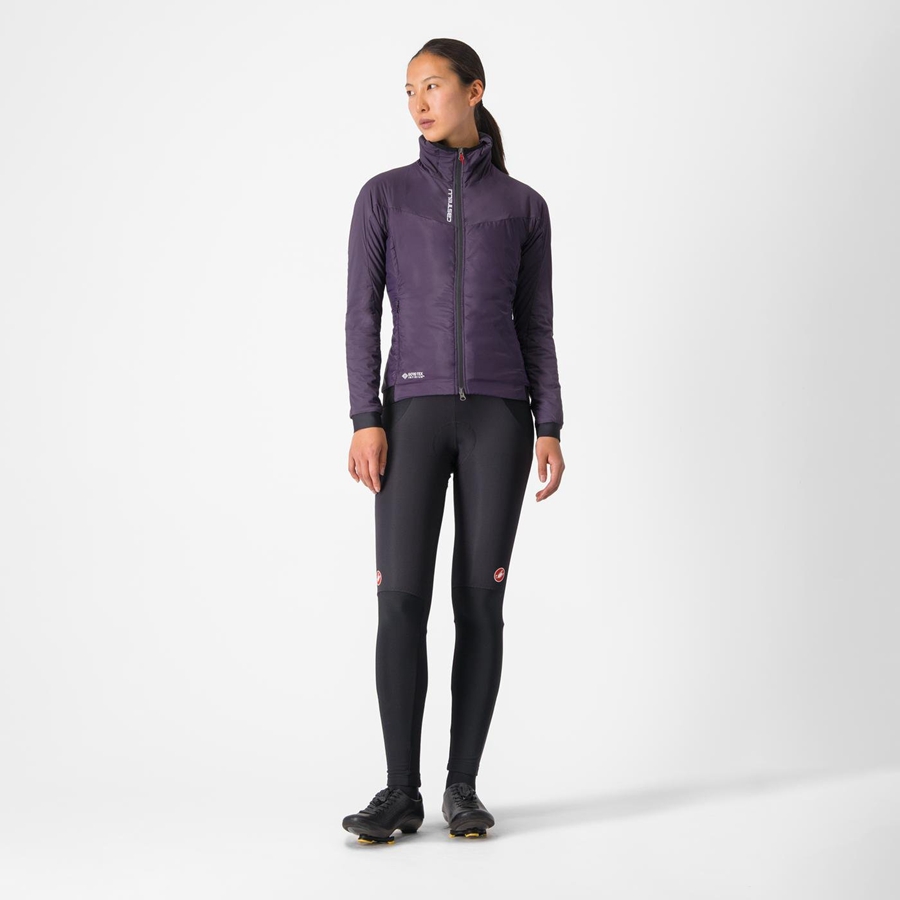 Castelli FLY THERMAL W Women Jackets Purple | RYNZMP-715