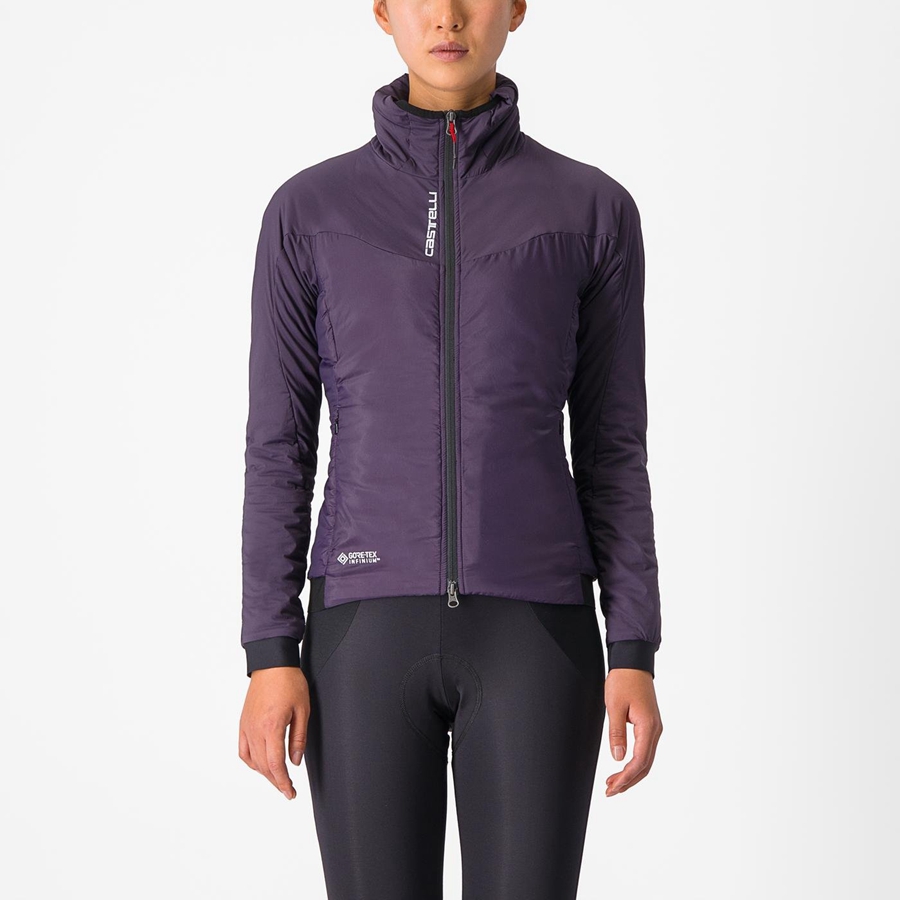 Castelli FLY THERMAL W Women Jackets Purple | RYNZMP-715