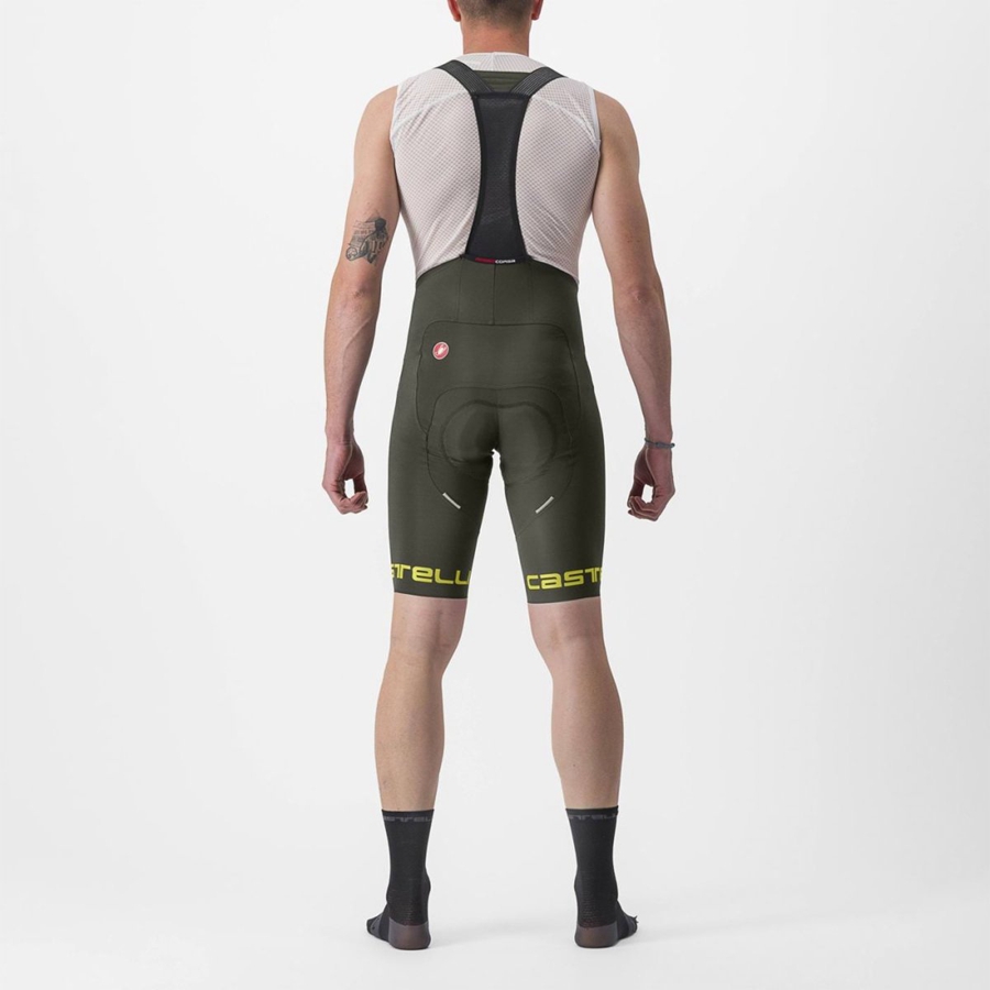 Castelli FREE AERO RC CLASSIC Men Bib Shorts Deep Green | KOFGNI-128