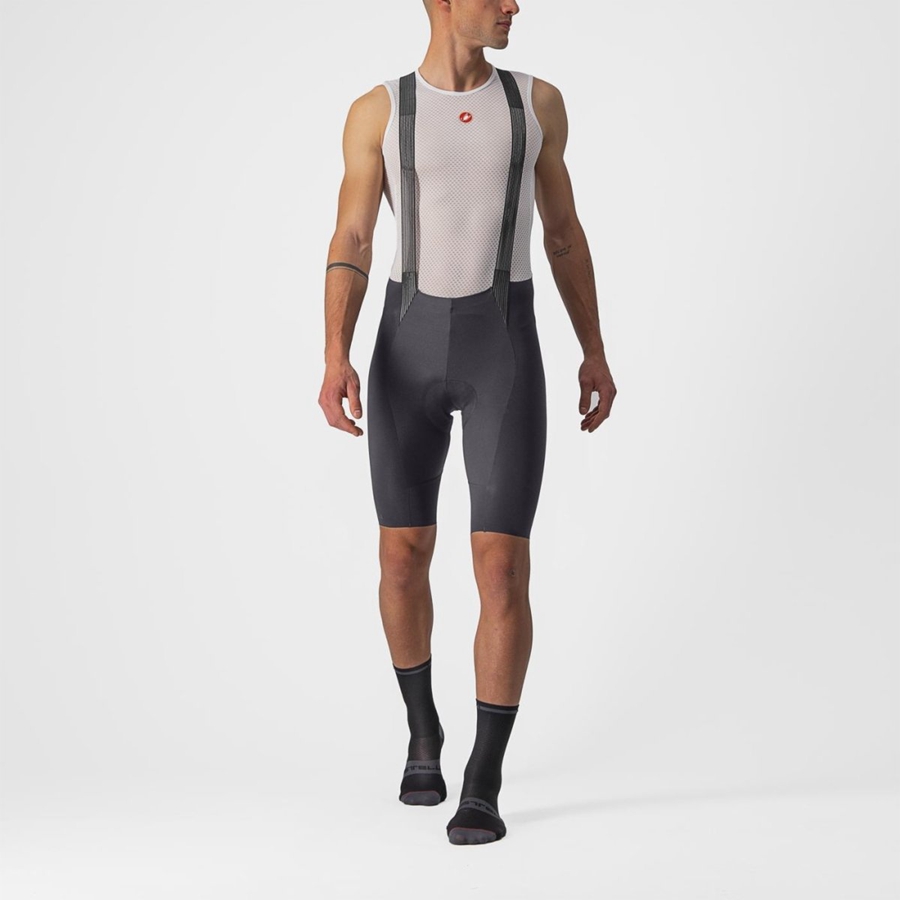 Castelli FREE AERO RC Men Bib Shorts Dark Grey | MIHCGV-634