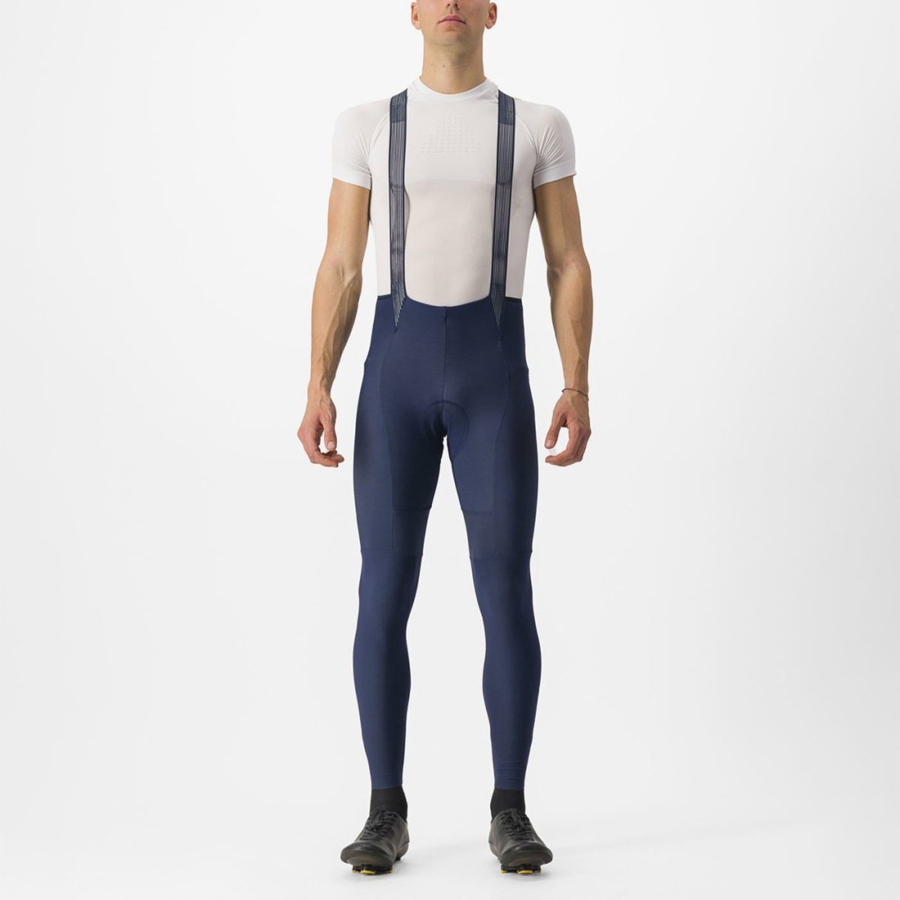 Castelli FREE AERO RC Men Bib Tights Blue | GXPLNW-453