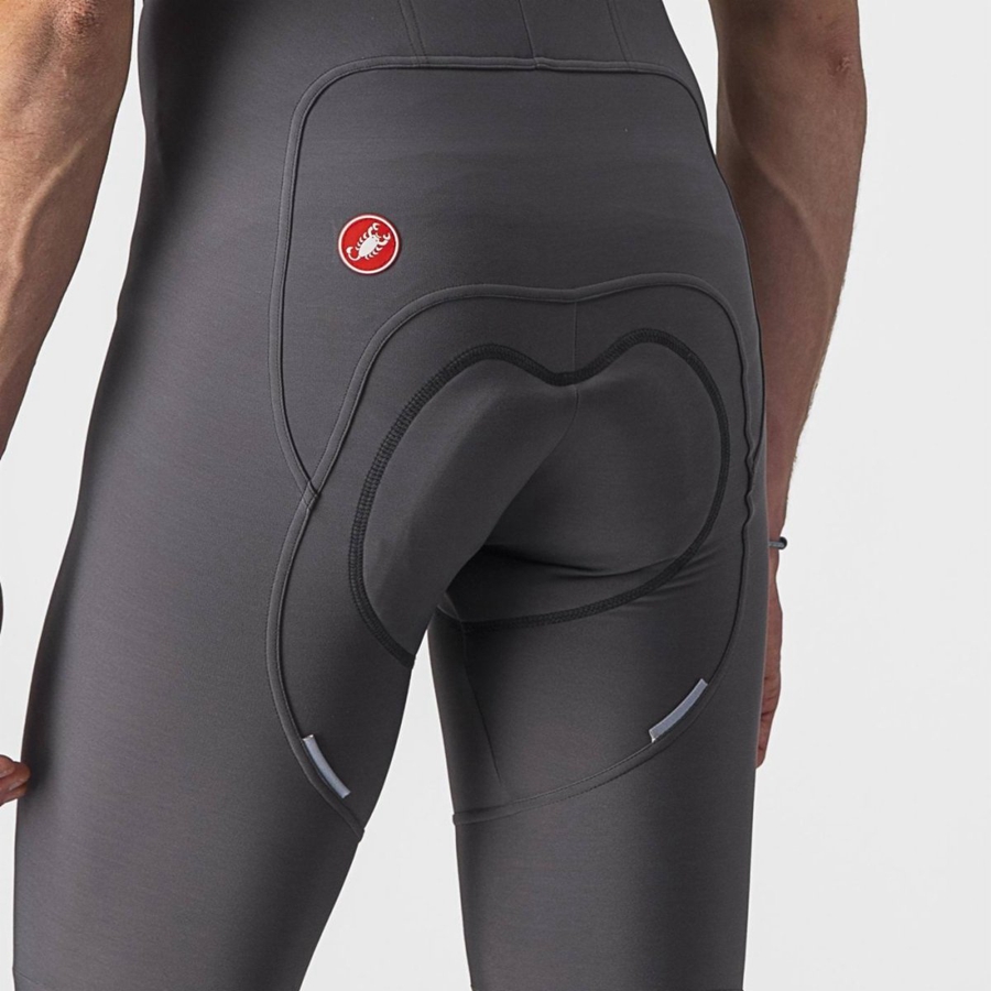 Castelli FREE AERO RC Men Bib Tights Dark Grey | QNEAFG-548